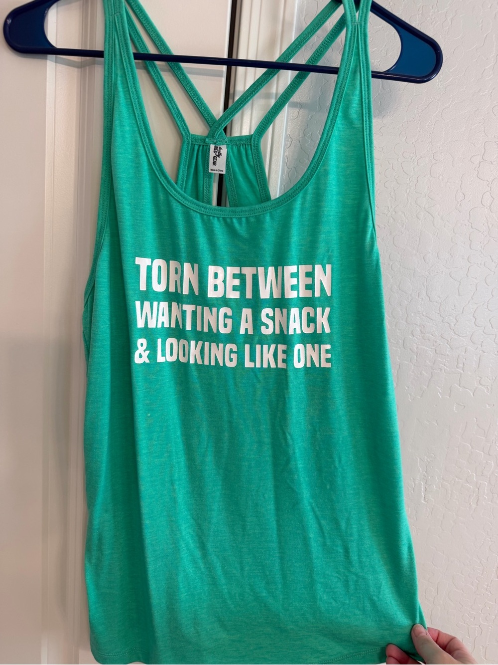 Constantly Varied Gear Teal Graphic Strappy Tank